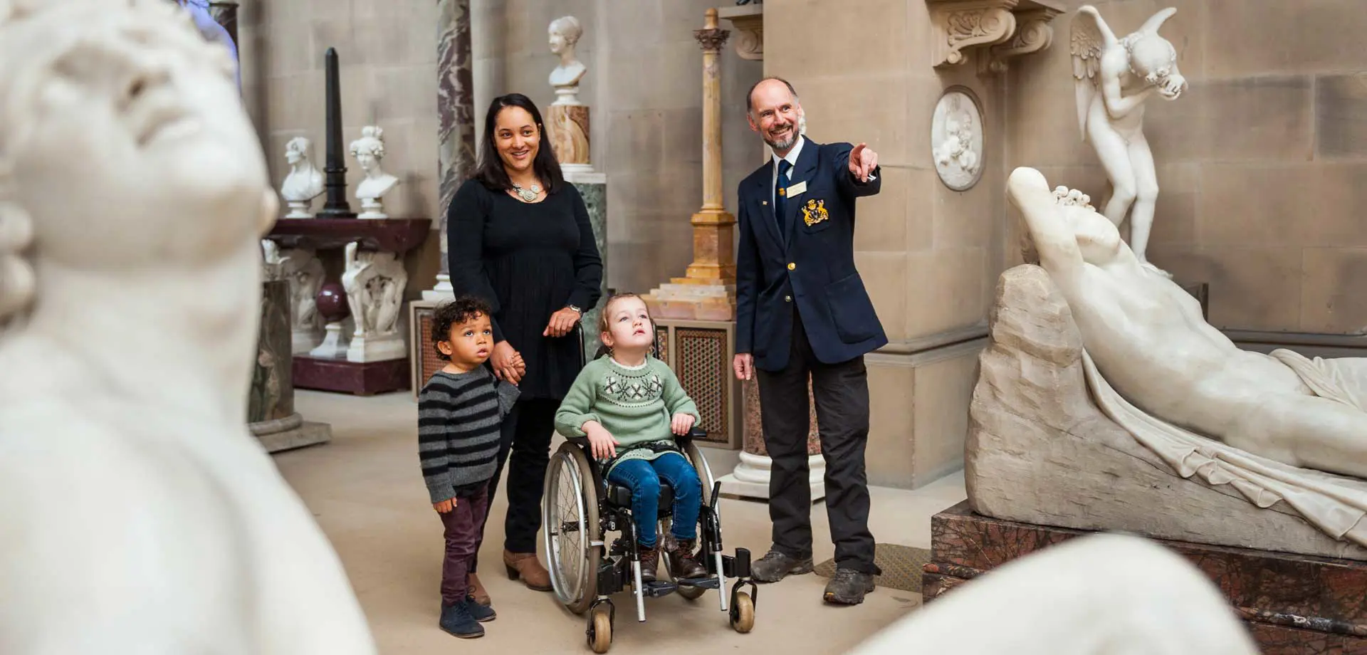 Visitors with mobility impairments