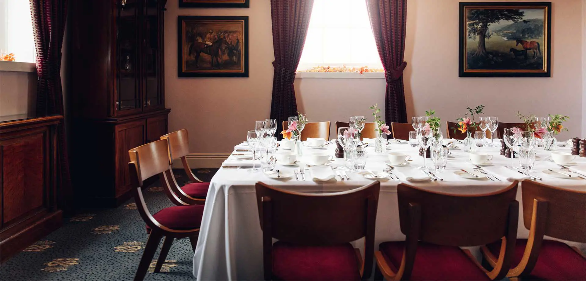 Private dining in the Racing Room