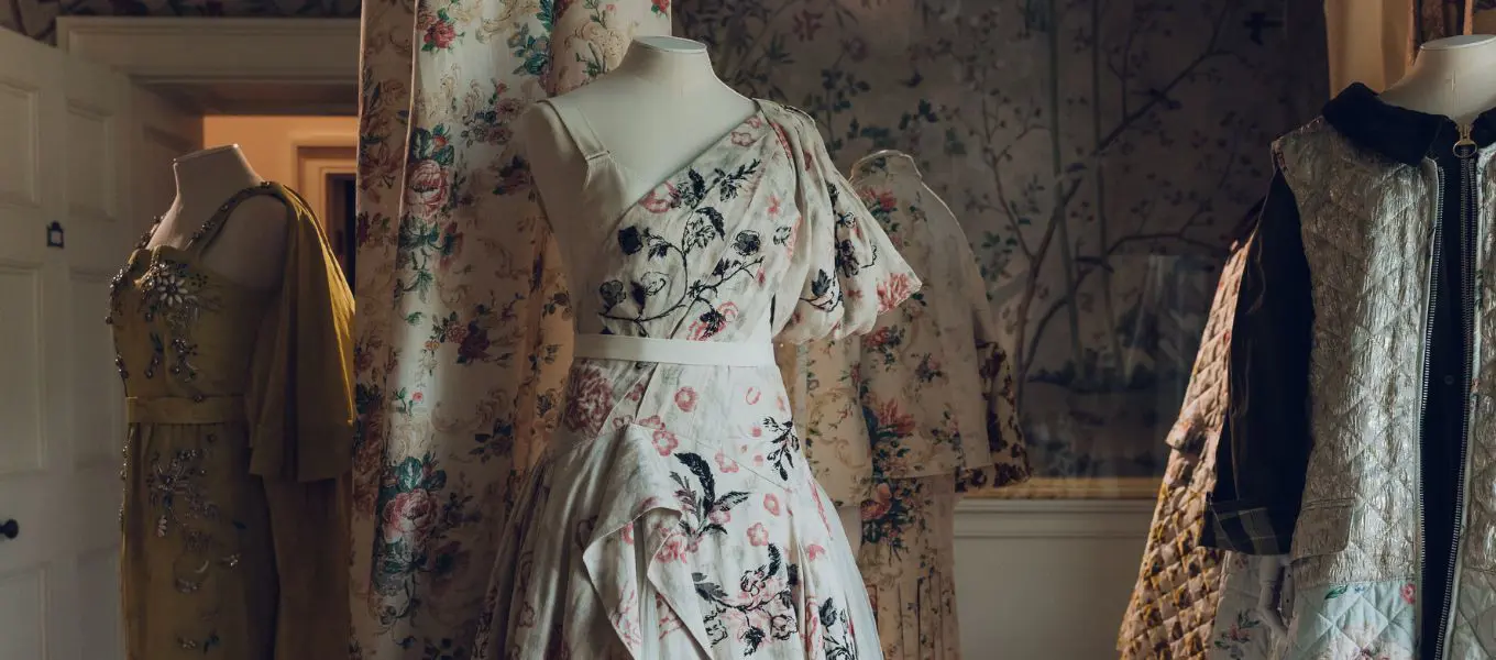 Fabric remnants from the archive are given new life in an ERDEM creation