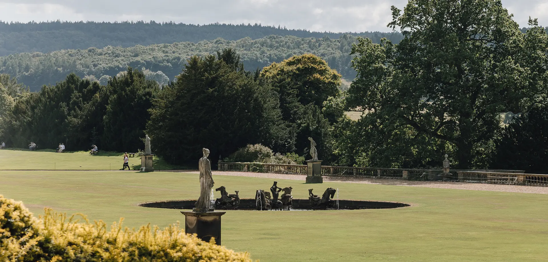 South Lawn & Sea Horse Fountain